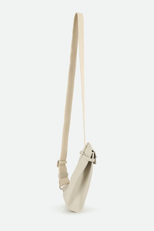 MONZA ITALIAN LEATHER CROSSBODY BUTTER WHITE - Image 4