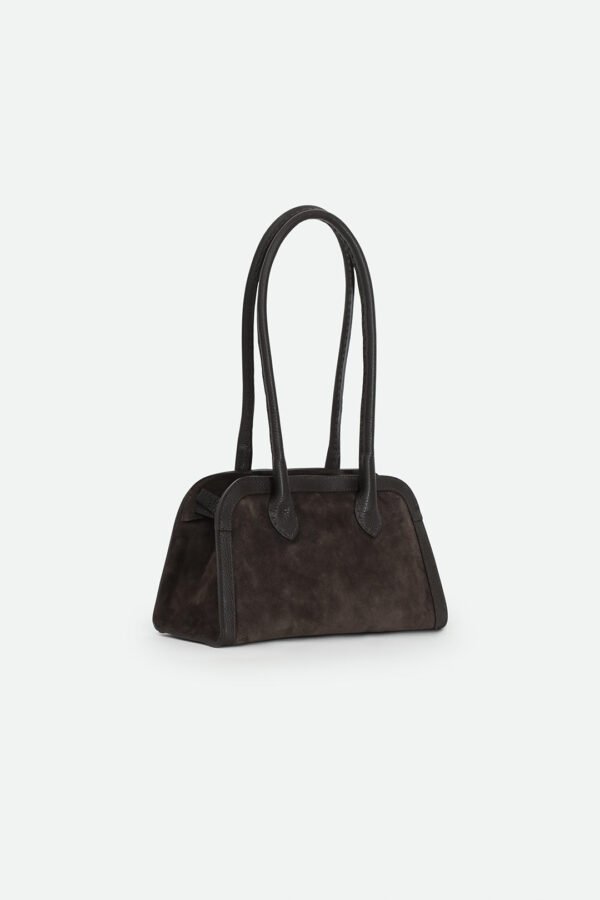 ARDEN 12 BAG IN ITALIAN SUEDE GREYHOUND-GREY - Image 2