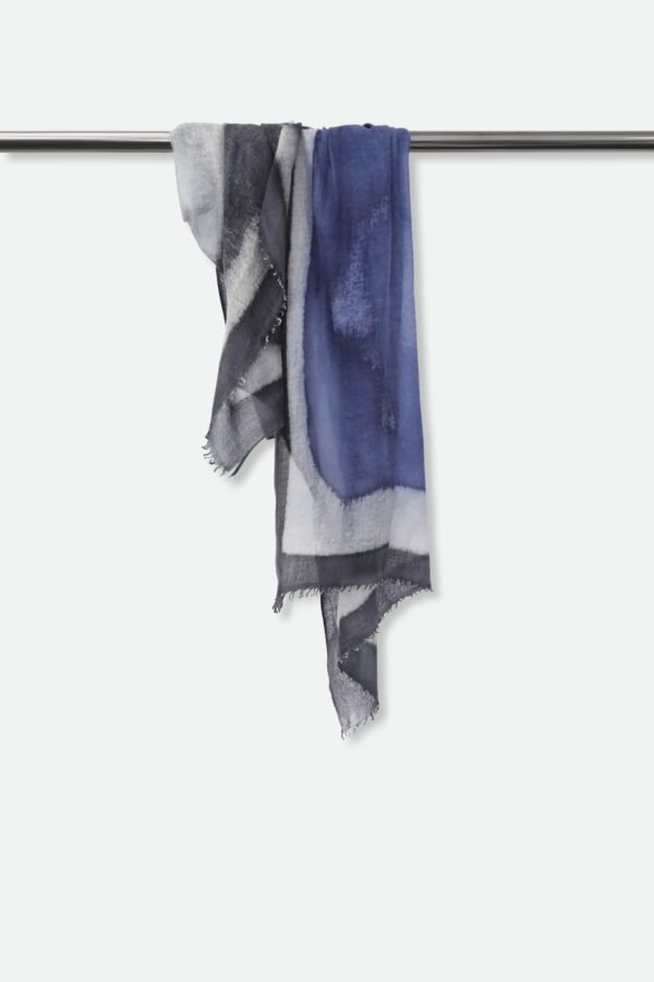 NORDIC CITY SCARF IN HAND DYED CASHMERE - Image 2