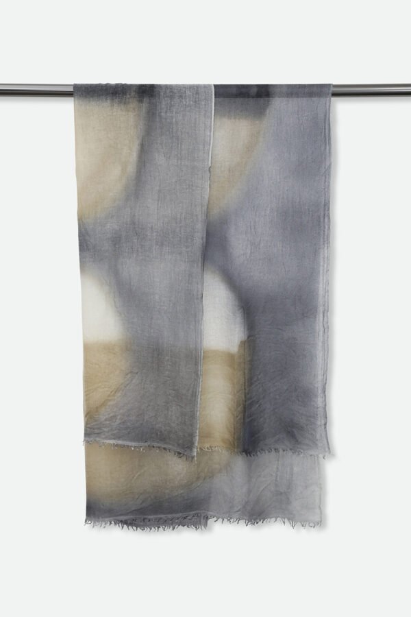 LUNAR NIGHT SCARF IN HAND DYED CASHMERE - Image 3