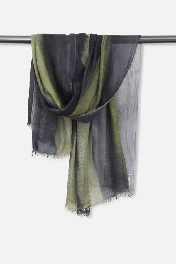 BRONZE BANDA SCARF IN HAND DYED CASHMERE - Image 3