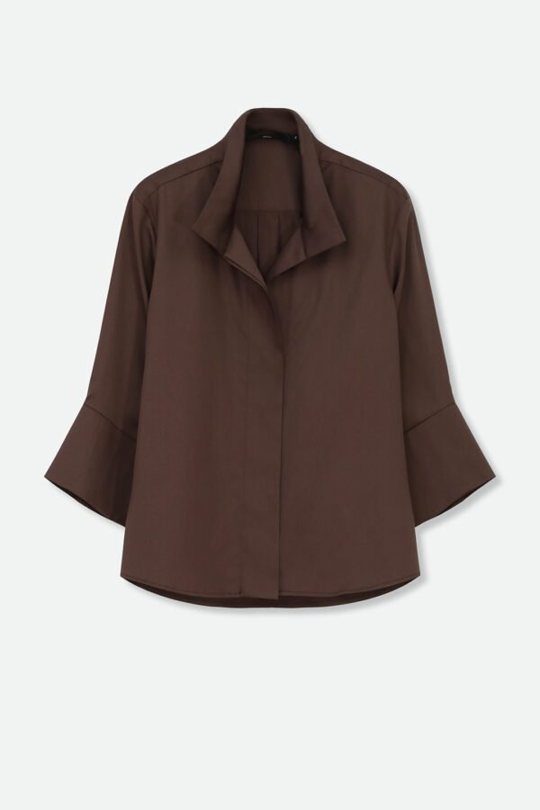 GABRIELLE SHIRT IN ITALIAN COTTON STRETCH - Image 7