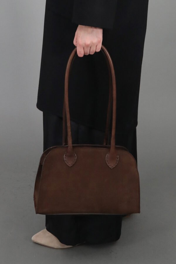 ARDEN 12 BAG IN ITALIAN DEEP MOCHA SUEDE - Image 3