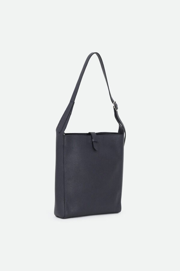 BRIO BUCKLE BAG IN ITALIAN CALFSKIN NAVY - Image 2