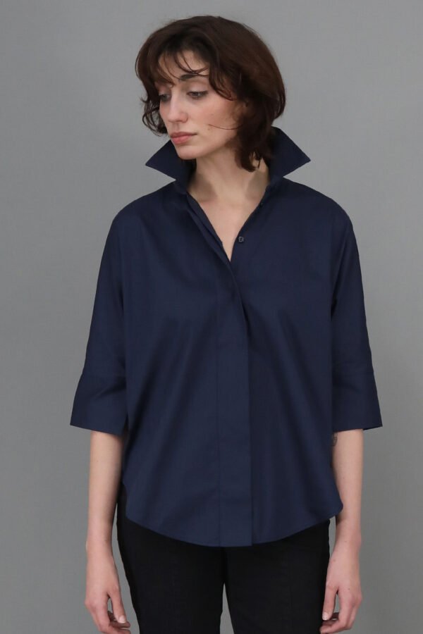 SAHANA DOLMAN SHIRT JACKET IN ITALIAN COTTON - Image 6