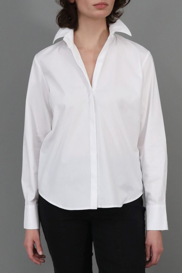 SELIA MINI SHIRT IN ITALIAN COTTON POPLIN - Image 2