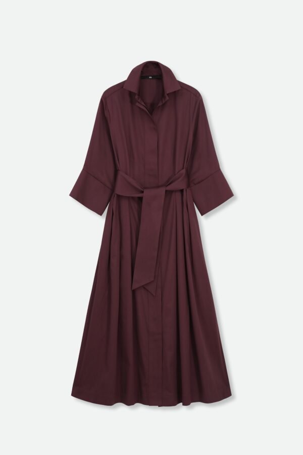 DRIFT DRESS IN ITALIAN SATEEN COTTON - Image 4