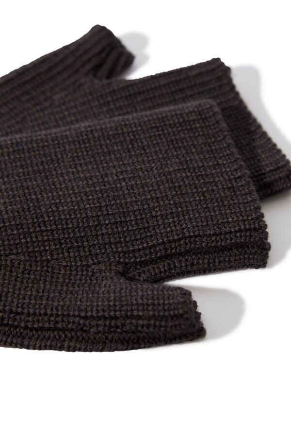 FINGERLESS GLOVES IN EXTRA FINE MERINO WOOL - Image 3