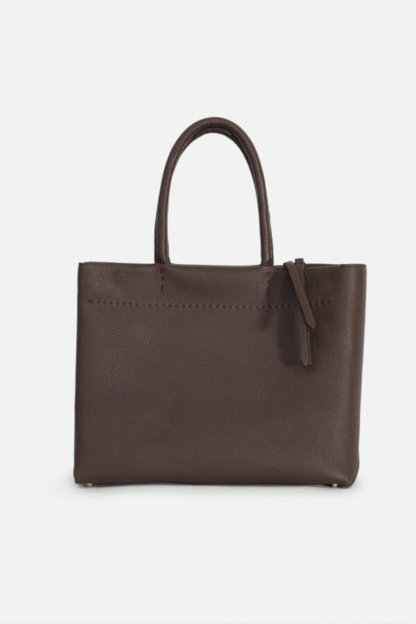 MARCEL HANDBAG IN ITALIAN LEATHER CHOCOLATE