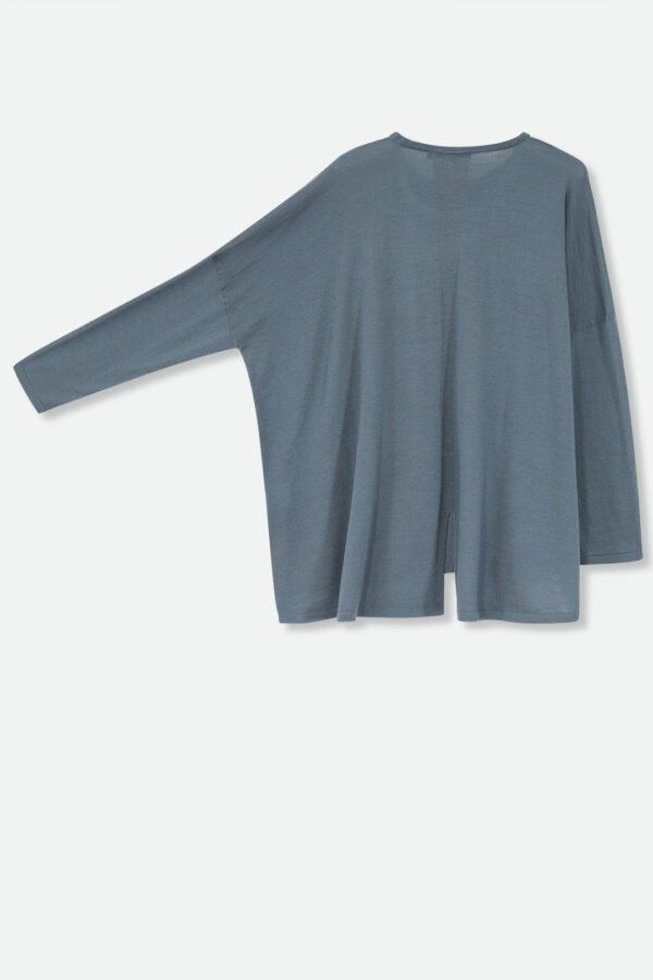 MATTEO OVERSIZED LONG SLEEVE CREW IN FINE ITALIAN MERINO - Image 14