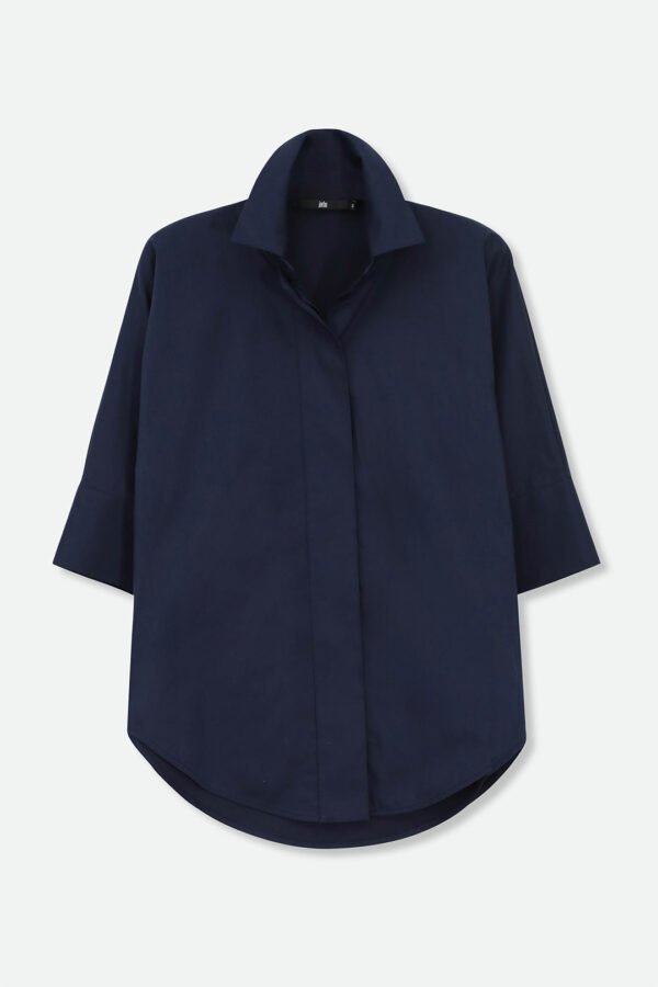 SAHANA DOLMAN SHIRT JACKET IN ITALIAN COTTON - Image 5