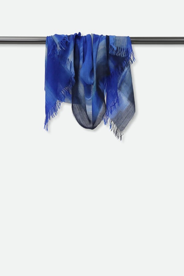 SKYLINE BLUE ITALIAN CASHMERE SCARF - Image 3