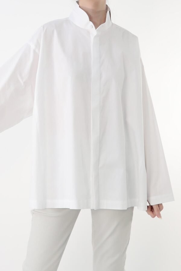 SAIGE OVERSIZE SHIRT IN ITALIAN COTTON POPLIN - Image 10