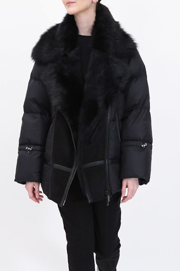 TOSCANA SHEARLING & GOOSE DOWN ITALIAN COAT - Image 8