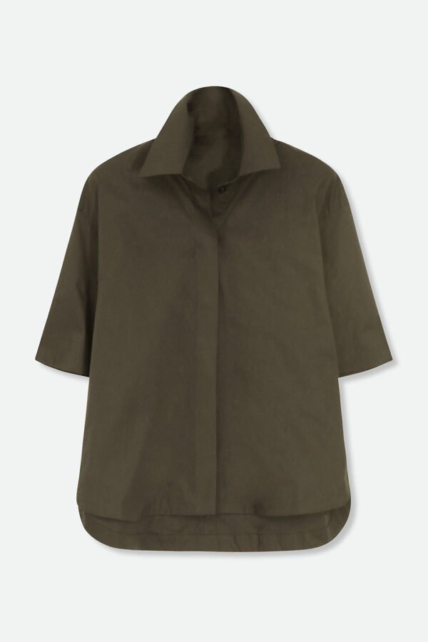 ZOEY CAMP SHIRT IN ITALIAN COTTON - Image 3